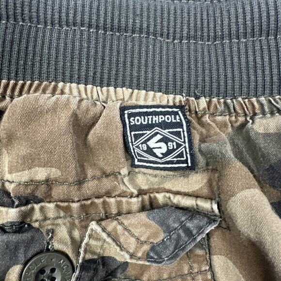 SouthPole Cargo Shorts Mens Size Small Camo Ripstop Hip Hop Streetwear Y2K - Picture 7 of 7